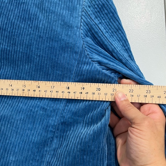 Alex Mill Blue‎ Indigo Cotton Tie Dyed Boyish Corduroy Blazer Sz. XXL - Picture 10 of 12